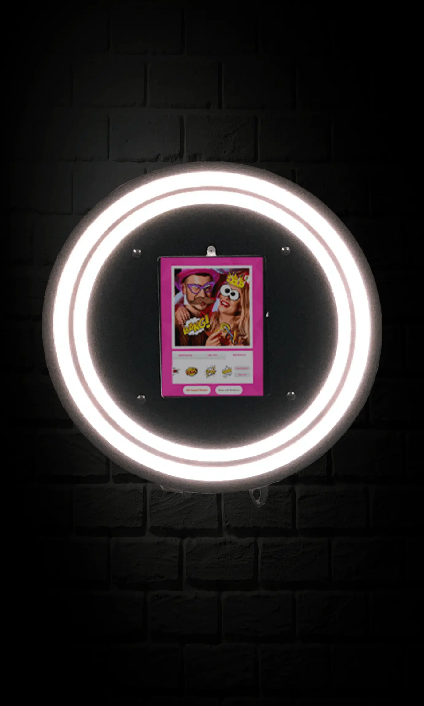 wall mounted photo booth for ipad